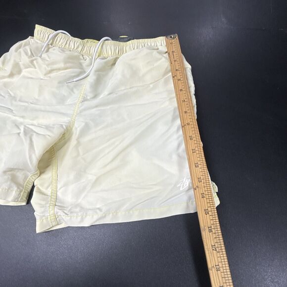 Stussy Swim Yellow Nylon Shorts Swimming Trunks Men’s Size Med Beach Surf Skate - Picture 8 of 10